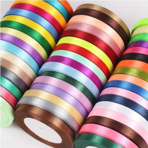 6mm 1cm 1.5cm 2cm 2.5cm 4cm 5cm Satin Ribbons DIY Artificial Silk Roses Crafts Supplies Sewing Accessories Scrapbooking Material