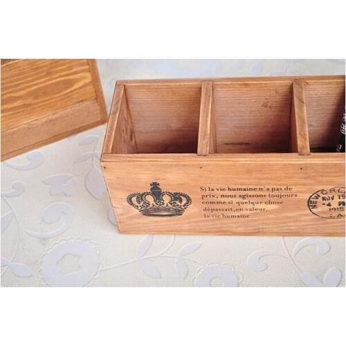 Crafts zakka zakka groceries do the old wooden storage box pen factory direct