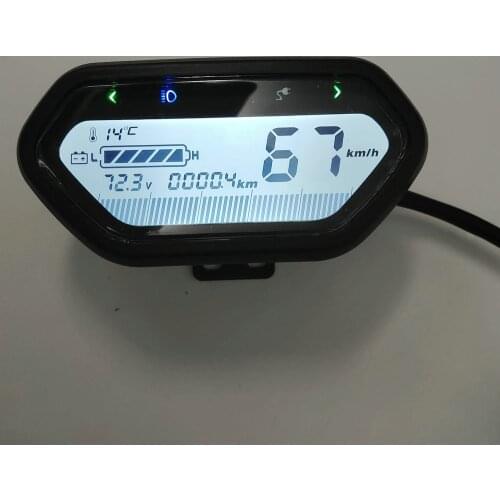 Electric Scooter Display 48v60v72v84v96v120v Speed/Light/ODO/Battery Indicator Ebike Dashboard Gauge BICYCLE Instrument
