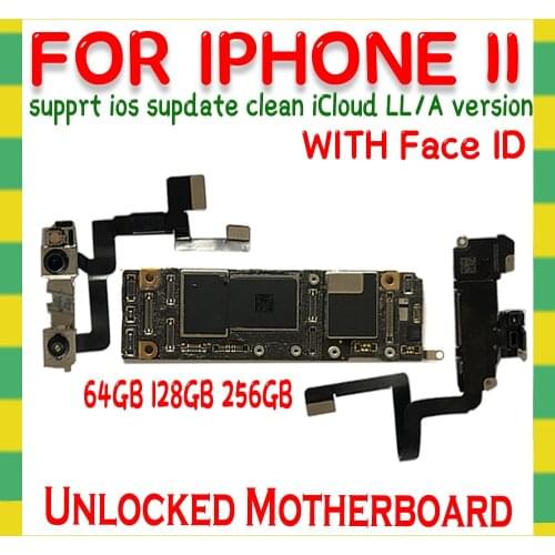 Original Unlocked Motherboard for iphone 6 plus 6p Clean icloud with Touch ID 16GB 64GB 128GB for iphone 6plus Mainboard