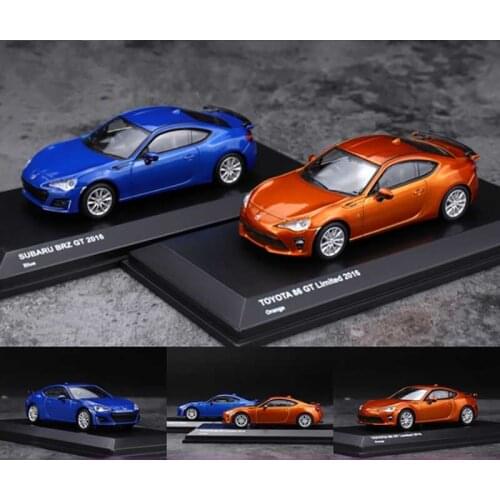 Diecast 1:64 Toyota 86GT Subaru BRZ Alloy Car Model Metal Collection Souvenir Ornaments Display Vehicle Toy Gift Collectible