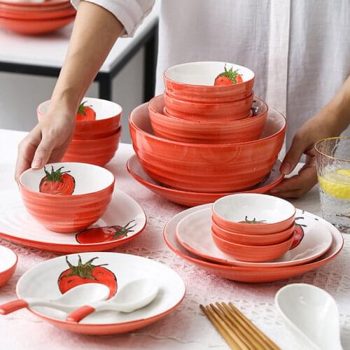 Bowl Household Bowl Set Soup Bowl Ceramic Rice Bowl Tableware Set Plate Household Microwave Oven Special Bowl Tableware Set