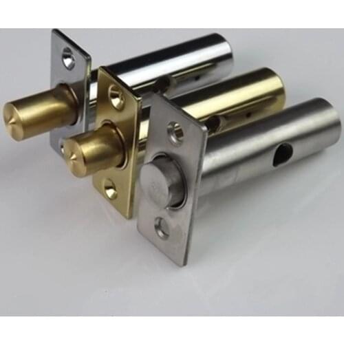 Stainless Steel Invisible Lock Copper Core Hardware Pipe Tube Well Security Mortise Locks for Fireproof Door Escape Aisle Locks