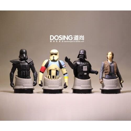 Star Wars Bulk Pack Bust Darth Vader Stormtrooper Rey Model Anime Figures Collect Ornaments