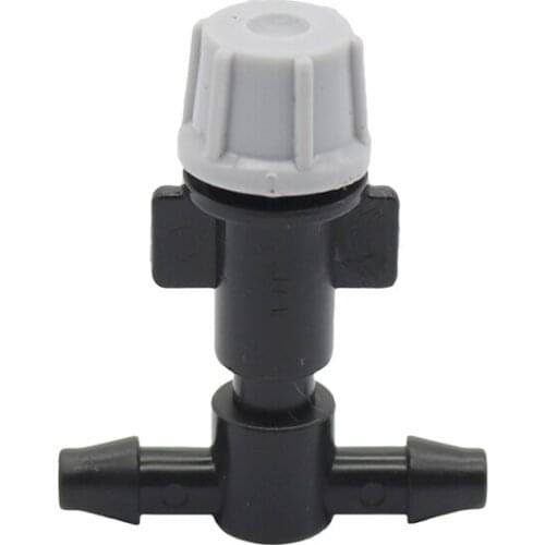 Gray Sprinkler Heads Nozzle + Tee Joints For Misting Watering Irrigation Lawn Sprinkler For 1/4 Inch Hose