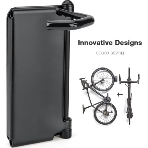 Foldable Bicycle Wall Mounted Display Rack MTB Road Bicycle Rack Storage Hanger Hooks Holder for Garage Indoor Bike Storage