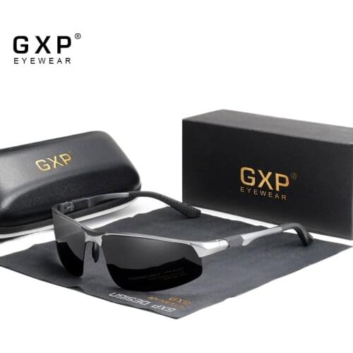 GXP Driving Polarized Men Aluminum Sunglasses Blue Mirror Lens Male UV400 Sun Glasses Aviation Women For Men Eyewear