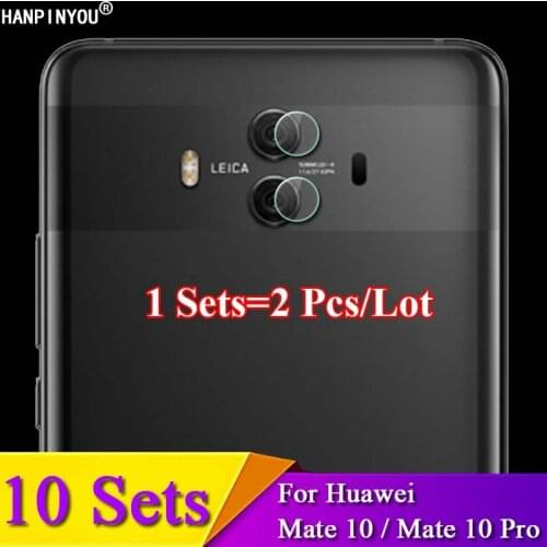 10 Sets/Lot For Huawei Mate 10 / Mate10 Pro Rear Camera Lens Protective Protector Cover Soft Tempered Glass Film Guard