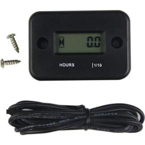 1PC Digital Hour Meter Waterproof Engine Motorcycle Marine Motorboat ATV LCD Induction Digital Chronograph