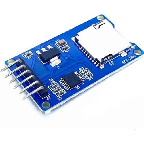 1pcs/lot Micro SD card mini TF card reader module SPI interfaces with level converter chip for arduino
