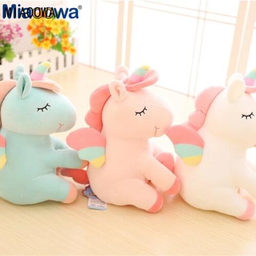 1pc 30cm Kawaii Unicorn Plush Toys In Three Colors Can Choose Fabric Soft And Comfortable For Children To Make Gifts