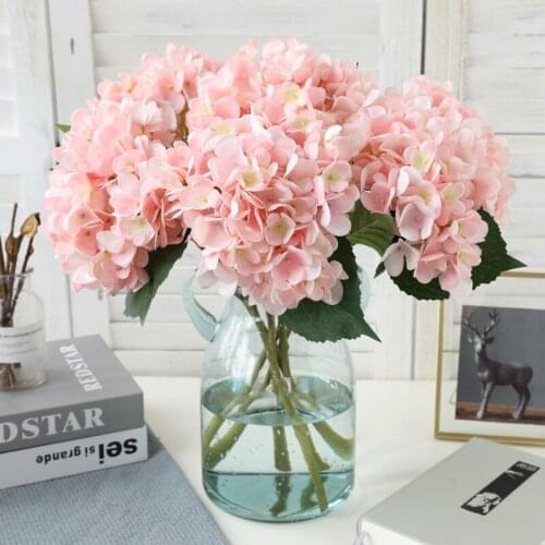 1Bouquet Wedding Decoration Artificial Hydrangeas Flower Silk Peony High Quality Fake Flower Home Party Valentines day Decoratio