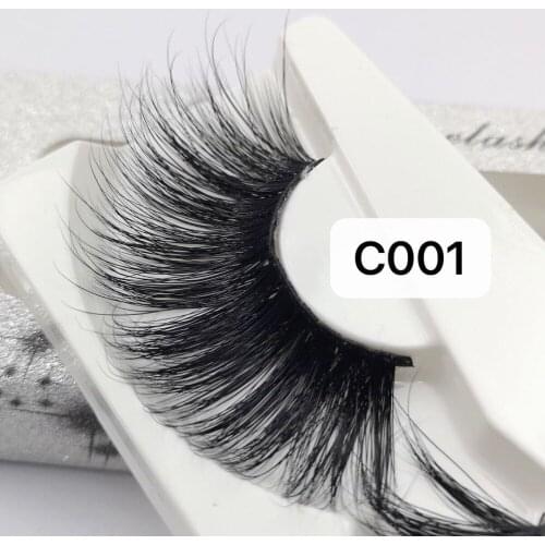 100% Mink Eyelashes False Eyelashes Crisscross Natural Fake lashes Length 27mm Makeup 3D Mink Lashes Extension Eyelash Beauty