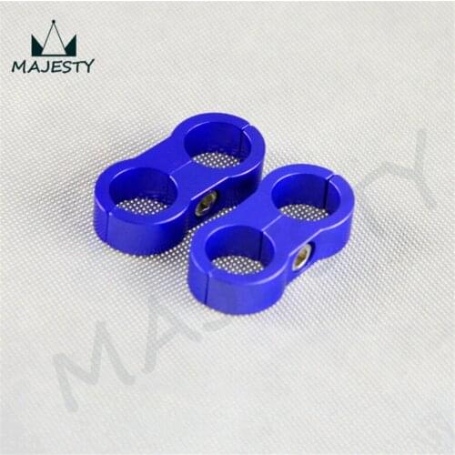 2 PCS AN10 10AN 12 ID 23.8mm Billet Fuel Hose Blue Hose Separator Fittings Adapter blue