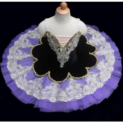2020 Purple Professional Ballet Tutu Child Kids Girls Adulto Swan Lake Dress Women Pancake Tutu Ballerina Dance