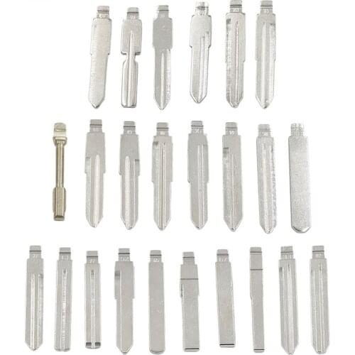 24pcs Universal KD JMD VVDI Blade Metal Uncut Flip Remote Blade