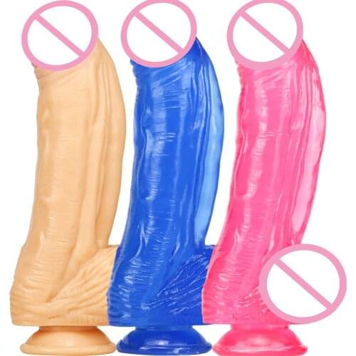 27cm Huge Dildo Soft PVC Women Sex Toys Skin Feeling Realistic Penis Sucker Thick Big Dick Adult Erotic Lesbian Anal Sex Product