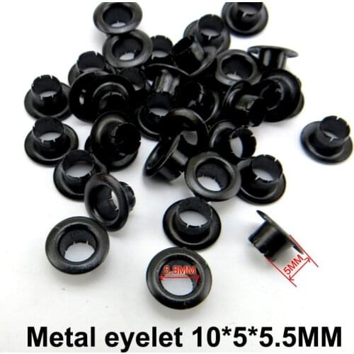 300PCS 12MM*5MM*6MM BLACK METAL EYELET button sewing clothes accessory buttons handbag eyelets ME-056