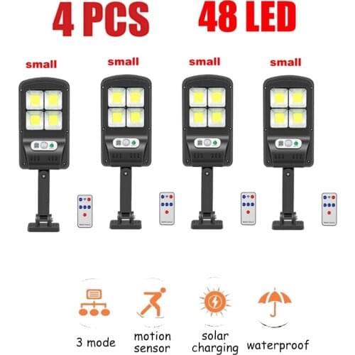 4pcs tabular oblong Solar Light Outdoor Motion Sensor Waterproof Garden LED Solar Lamp Spotlights For Garden Path Street Wall Li