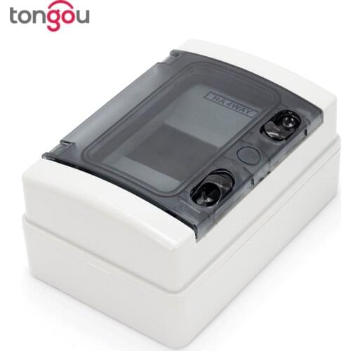 4 Ways Electrical IP65 ABS Plastic Waterproof Power Distribution Box Switch box surface mounted indoor outdoor