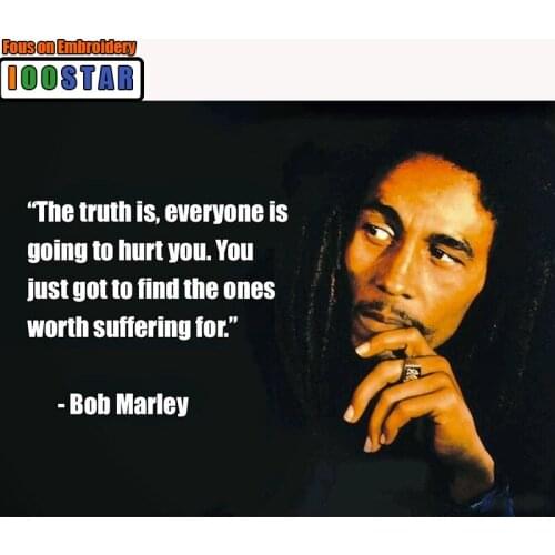 5D DIY Diamond Painting Bob Marley Inspirational Quotes Full square/round diamond embroidery Cross Stitch Mosaic home decor gift