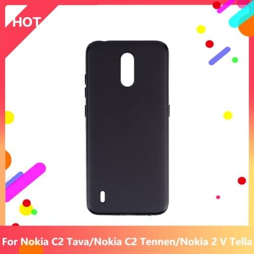 C2 Tava Case Matte Soft Silicone TPU Back Cover For Nokia C2 Tennen Nokia 2 V Tella Phone Case Slim shockproof