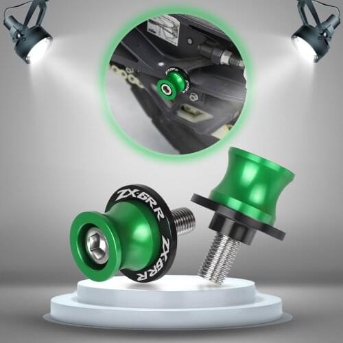 For KAWASAKI ZX-6rr ZX6RR ZX 6RR 1998-2006 2005 2004 2003 2002 2001 Motorcycle Accessories Swingarm Spools Stand Screws Slider
