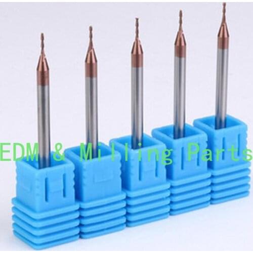 5pcs CNC Milling Machine Solid Carbide Micro Drill Bits End Mills Cutting Dia 0.5mm D4*50L*2T For Milling Cutter Mill Part