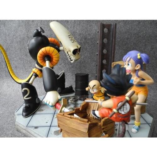 GK Handmade White Model Resin THE WATCHIMANN OF TREASURE Gokong Scenes Unpainted Kits Statue