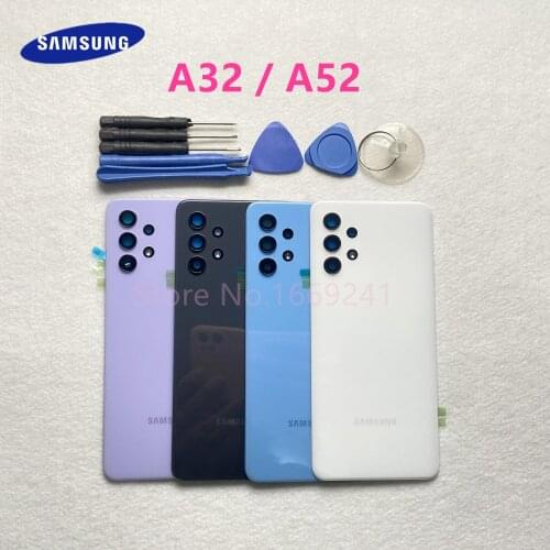 Housing Case For SAMSUNG Galaxy A32 A325 5G 4G A52 A525 Back Battery Cover Rear Door Replacement + Tools
