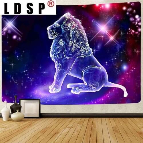 LDSP Home Dorm Decor Tapestry Dreamlike Leo Libra Constellation Abstract Art Wall Hanging Tapestries for Living Room Bedroom