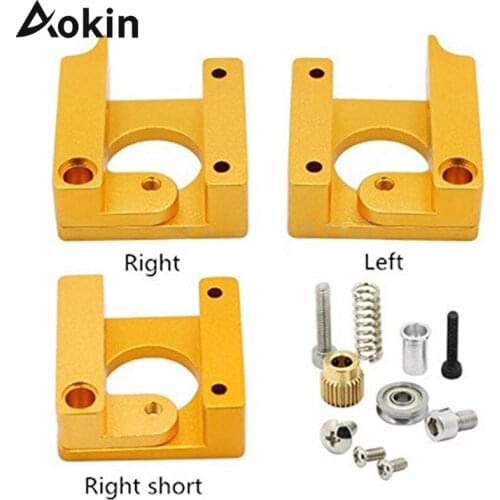 MK8 Extruder Aluminum Alloy Block 3D Printer Extruders for Creality Ender 3 CR-10 CR-10S S4 Right Left Short Hand Part DIY Kit