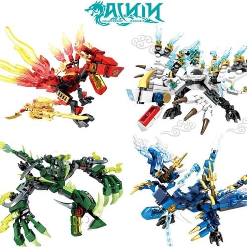 Ninja Dragon Knight Basilisk Model KAI JAY ZANE Figures Building Blocks Kids Toys Bricks Gift for Children Boys