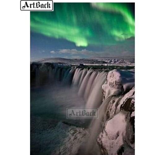 New 5d diy diamond painting aurora sky flare kit full square drill new arrival diamond embroidery 3d diamond mosaic artwork