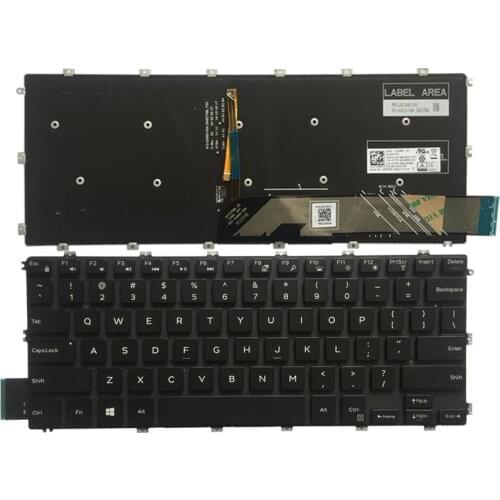 New Laptop US keyboard for Dell Inspiron 15 5580 5588 15-5580 5582 5581 559114-5480 5488 5485 5481 13-7386 15-7586 Black Backlit