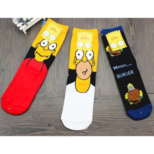 Novel Funny High quality gift socks Cosplay Superhero Cotton cartoon personality socks prop stockings