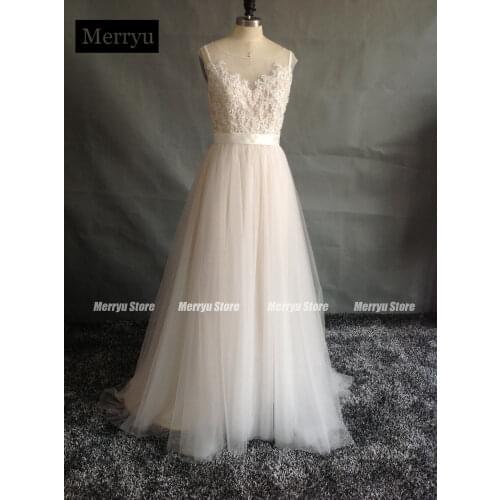 PGBKJA Beach Wedding Dresses