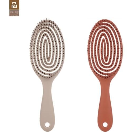 Xinzhi Relaxing Elastic Massage Comb Youpin Portable Hair Brush Massage Brush Anti-static Magic Brushes Head Combs
