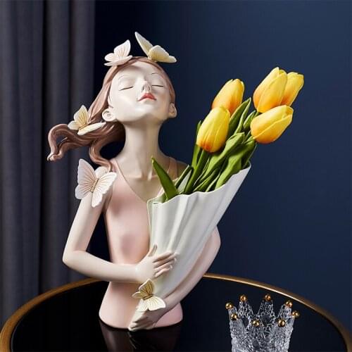 Wedding Luxury Ceramic Vases Decorative Nordic Art High Quality Vase Creative Modern Living Room Decoracao Desk Decoration EB5HP