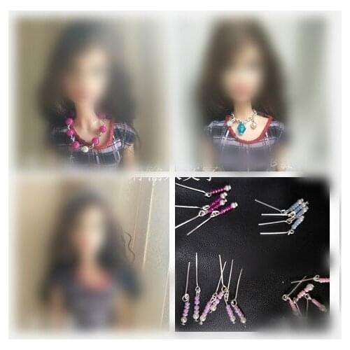 Earrings or necklace Hat or headdress/ Doll Accessories DIY Cosplay For Baby Toy 1/6 Xinyi Barbie FR Doll for barbie accessories