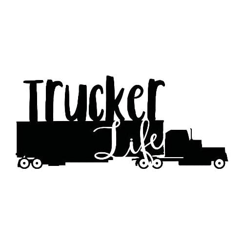 Trucker Life Vinyl Stickers Window Decal Car Decor Waterproof Bumper Creative L402