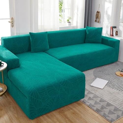 Waterproof sofa cover Leaf jacquard sofa cover New product Removable 1/2/3/4 seats funda sofa chaise lounge