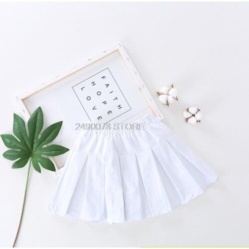 Korea Style Skirt For School Girls Kids Pleated Princess Skirt Toddler Philabeg Dress Toddler Teenage Performance uniform Clothe