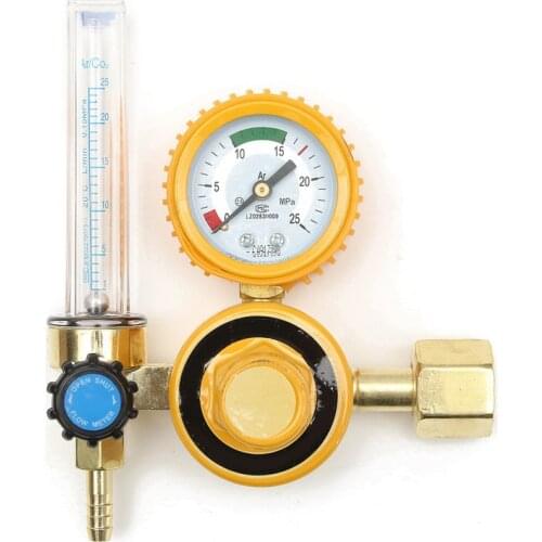 0-25Mpa Argon CO2 Flow Meter Gas Regulator Flowmeter Welding Weld Gauge Argon Regulator Oxygen Pressure Reducer