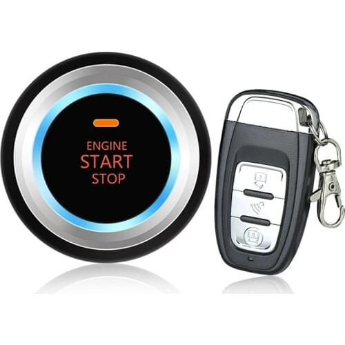 1 Set 12V Auto Car Keyless Entry Start System One Start Stop Engine Push Button Vehicle Alarm Button Car Accessories Autostart