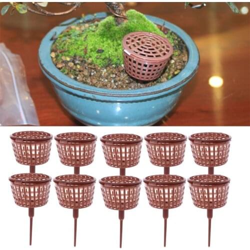 10Pcs Bonsai Tool Fertilizer Cover Basket Box Plant Bug Portable Nursery Pot