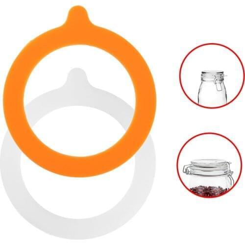 10Pcs Silicone Jar Gaskets Replacement Airtight Leak-proof Rubber Seals Rings Fits Regular Mouth Canning Jars