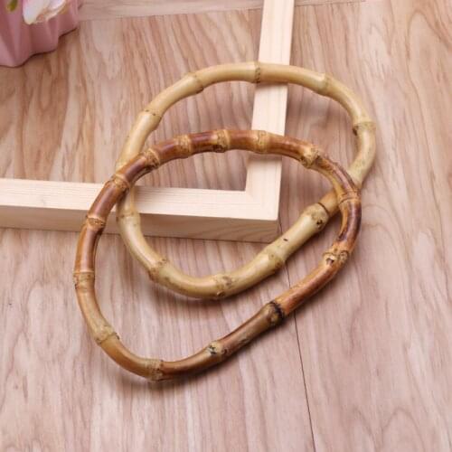 28GD 1 x D Shape Bamboo Bag Handle for Handcrafted Handbag DIY Bags Accessories Good Quality 13cm