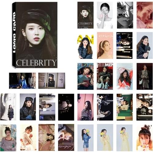 30Pcs/Set Kpop IU Photocard High Quality HD Photo K-POP Lomo Card For Fans Collections