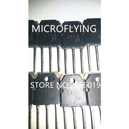 5PAIR/10PCS 2SJ115 2SK405 J115 K405 TO-3P Power Amplifier Tube